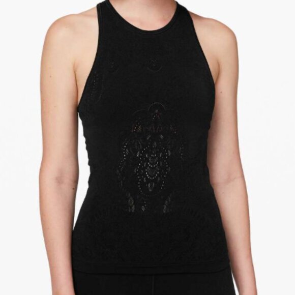 lululemon athletica Tops - Lululemon Reveal Tank *Zen Expression Black likely size 6
